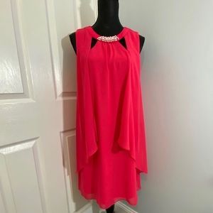 SLNY Cocktail Dress Fuscia Pink 14
